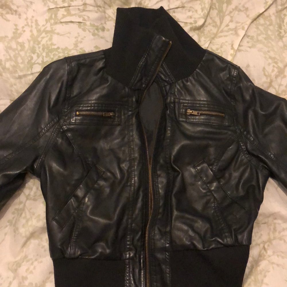 A leather jacket